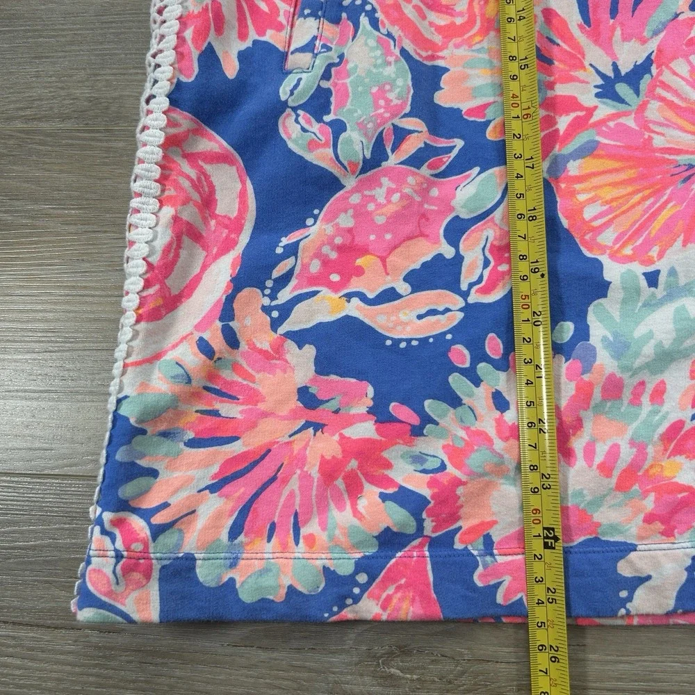 Lilly Pulitzer Girls Large (8-10) Sleeveless Shift Dress Bennet Blue Bay Dreamin